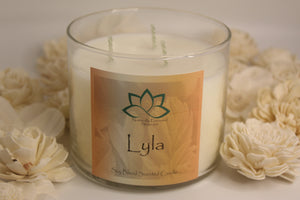 
            
                Load image into Gallery viewer, Lyla 3-Wick Scented Soy Candle
            
        